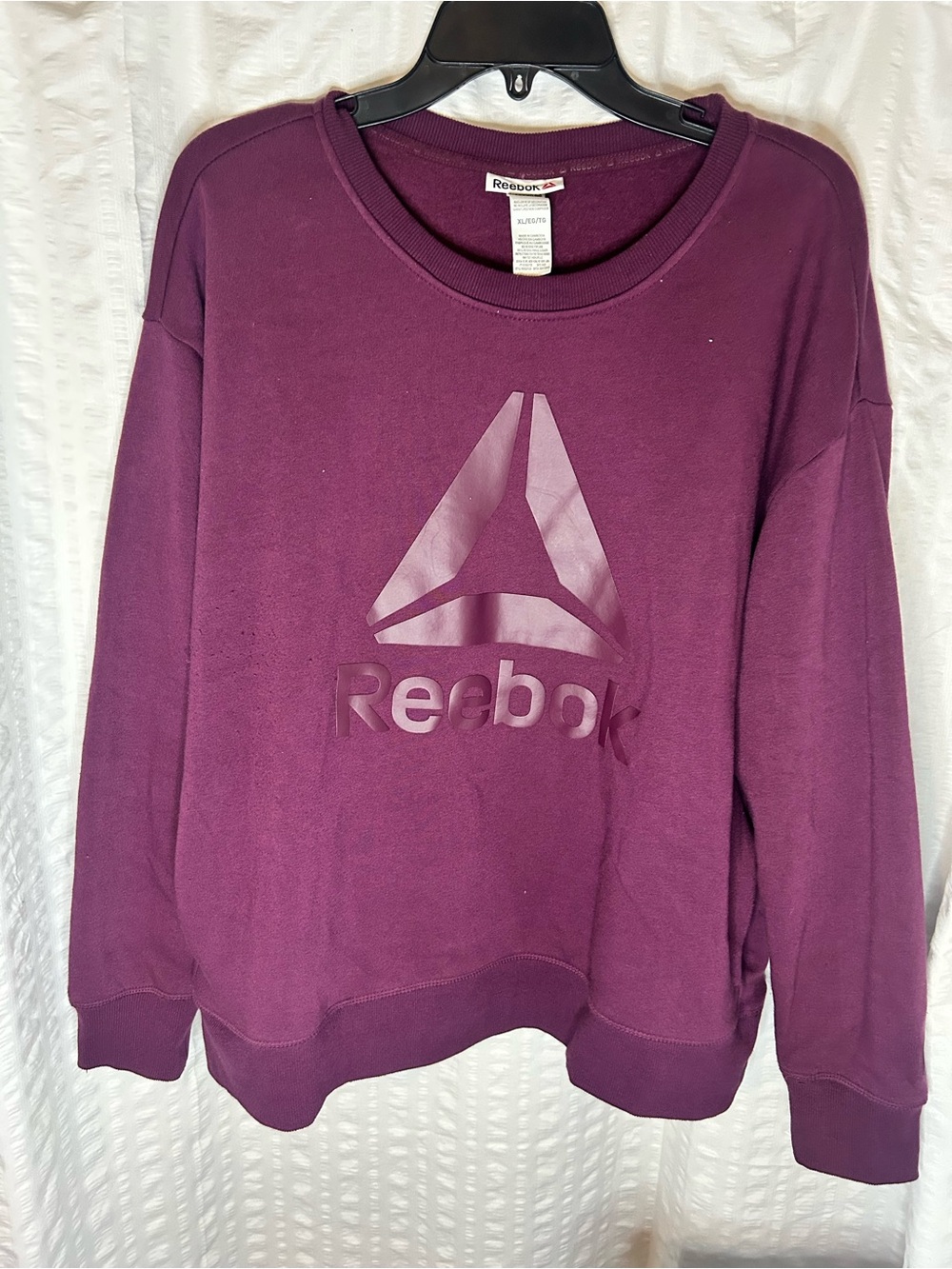 Reebok Women's Plum Logo Crew Sweatshirt